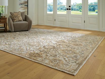 Lakeland Furniture Outlet - Ashley Furniture - Sableridge Rug - Extra Large Rug / Ivory/Taupe/Camel - R408570