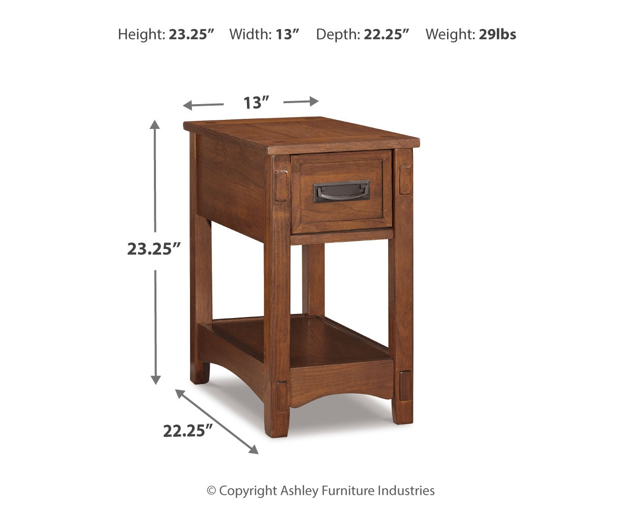 Breegin Chairside End Table