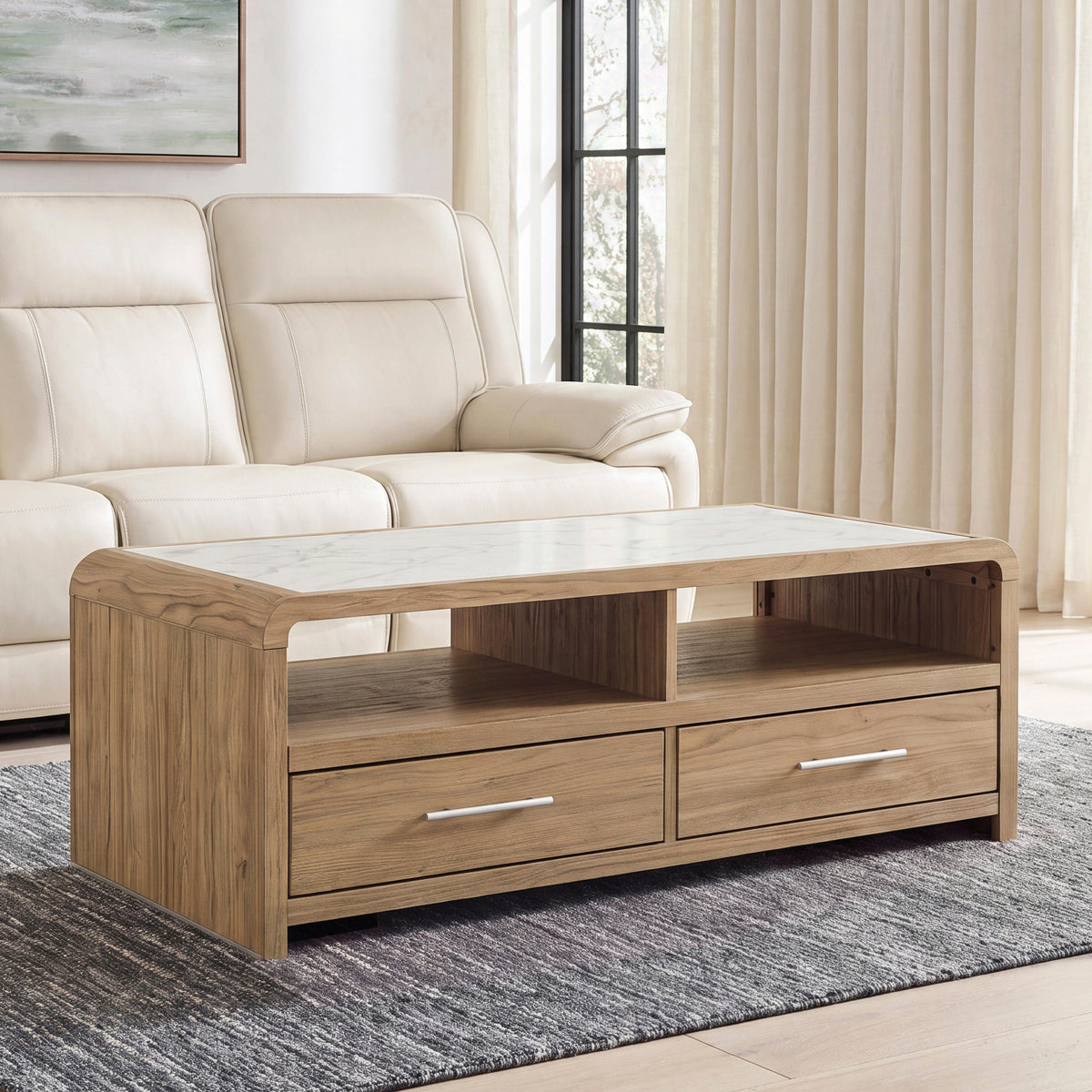 Lakeland Furniture Outlet - Ashley Furniture - Dovander Coffee Table - Rectangular Cocktail Table - T1121-1