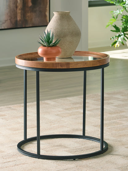 Lakeland Furniture Outlet - Ashley Furniture - Noraluna End Table - Round End Table - T502-6