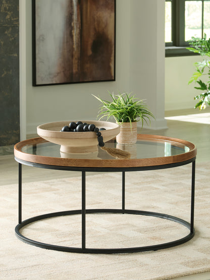 Lakeland Furniture Outlet - Ashley Furniture - Noraluna Coffee Table - Round Cocktail Table - T502-8