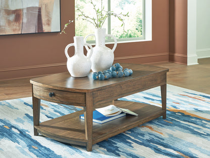 Lakeland Furniture Outlet - Ashley Furniture - Burkbyer Coffee Table - Rectangular Cocktail Table - T513-1