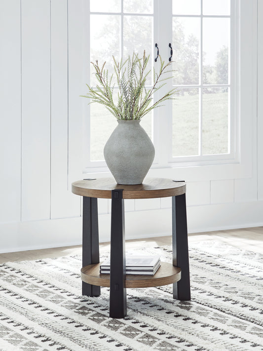 Lakeland Furniture Outlet - Ashley Furniture - Ridgester End Table - Round End Table - T518-6