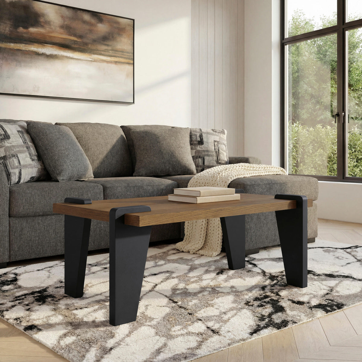 Lakeland Furniture Outlet - Ashley Furniture - Weathermore Coffee Table - Rectangular Cocktail Table - T531-1