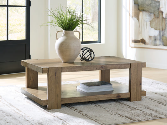 Lakeland Furniture Outlet - Ashley Furniture - Flangren Coffee Table - Rectangular Cocktail Table - T553-1