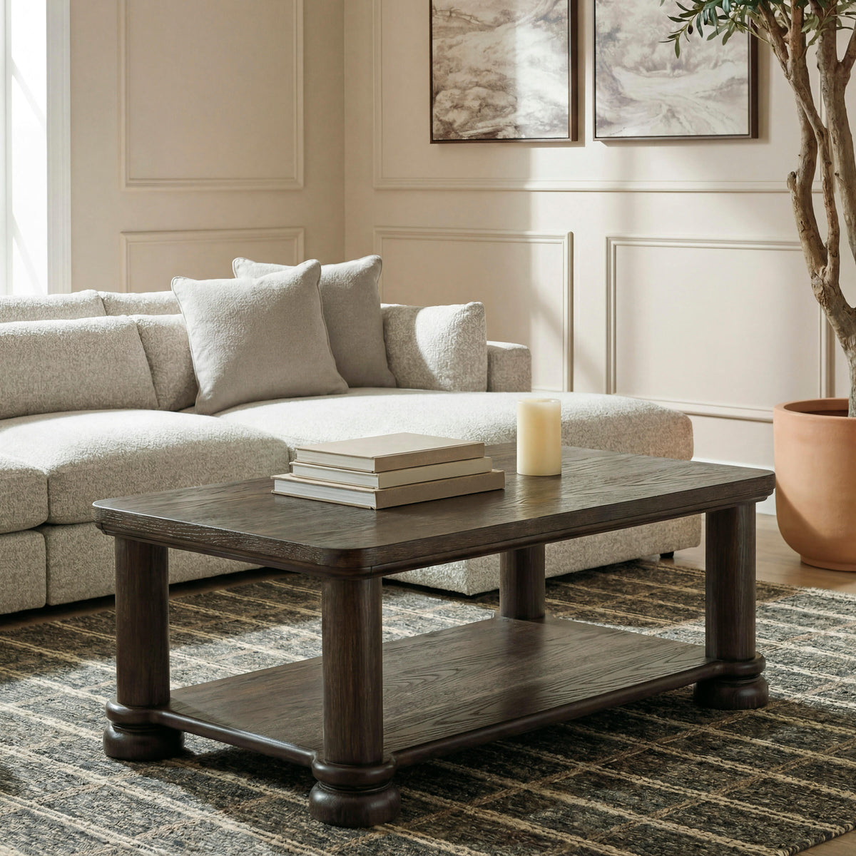 Lakeland Furniture Outlet - Ashley Furniture - Bannette Coffee Table - Rectangular Cocktail Table - T605-1