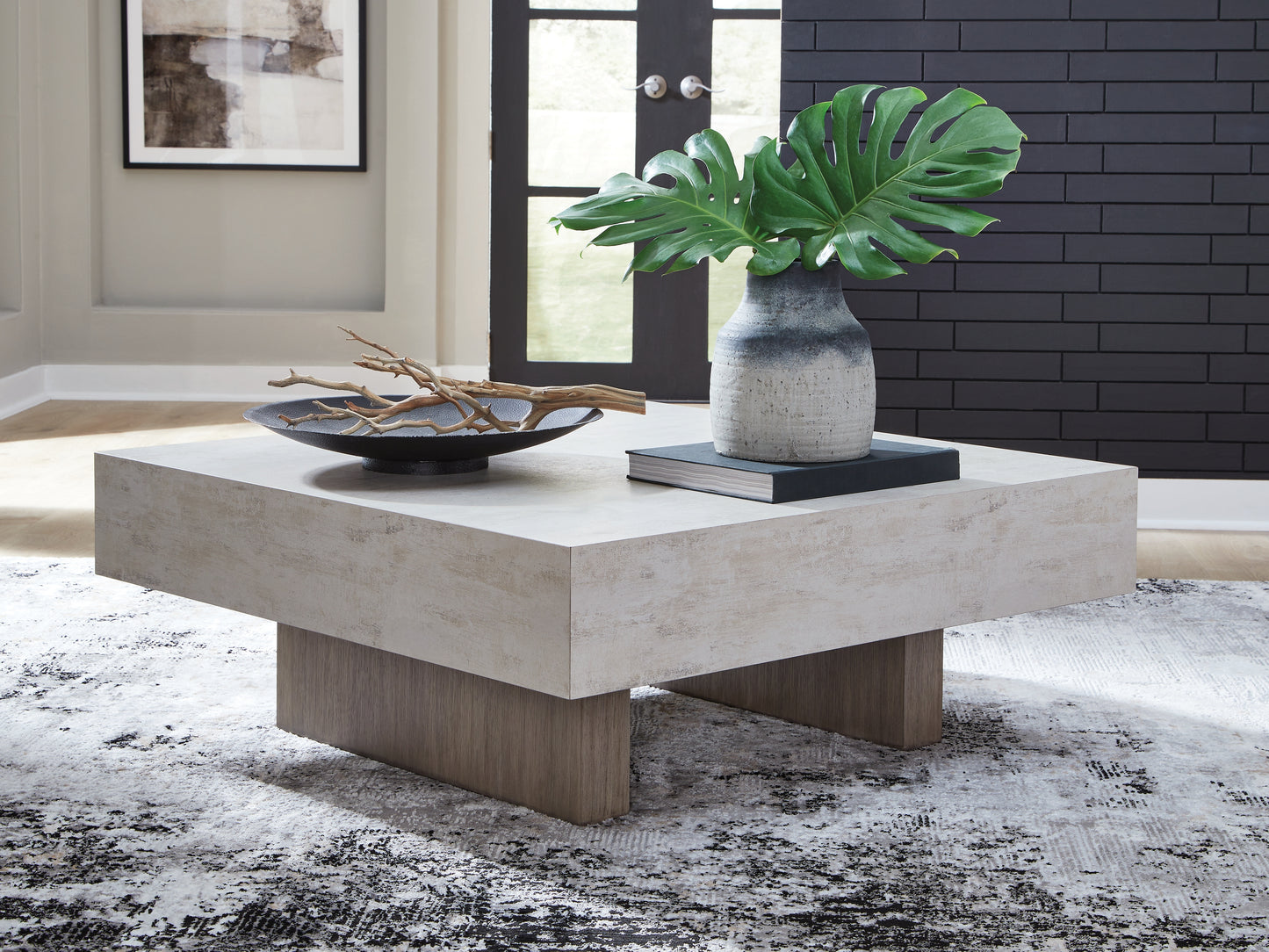 Lakeland Furniture Outlet - Ashley Furniture - Jorlaina Coffee Table - Square Cocktail Table / Light Grayish Brown - T622-8