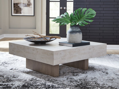 Lakeland Furniture Outlet - Ashley Furniture - Jorlaina Coffee Table - Square Cocktail Table / Light Grayish Brown - T622-8