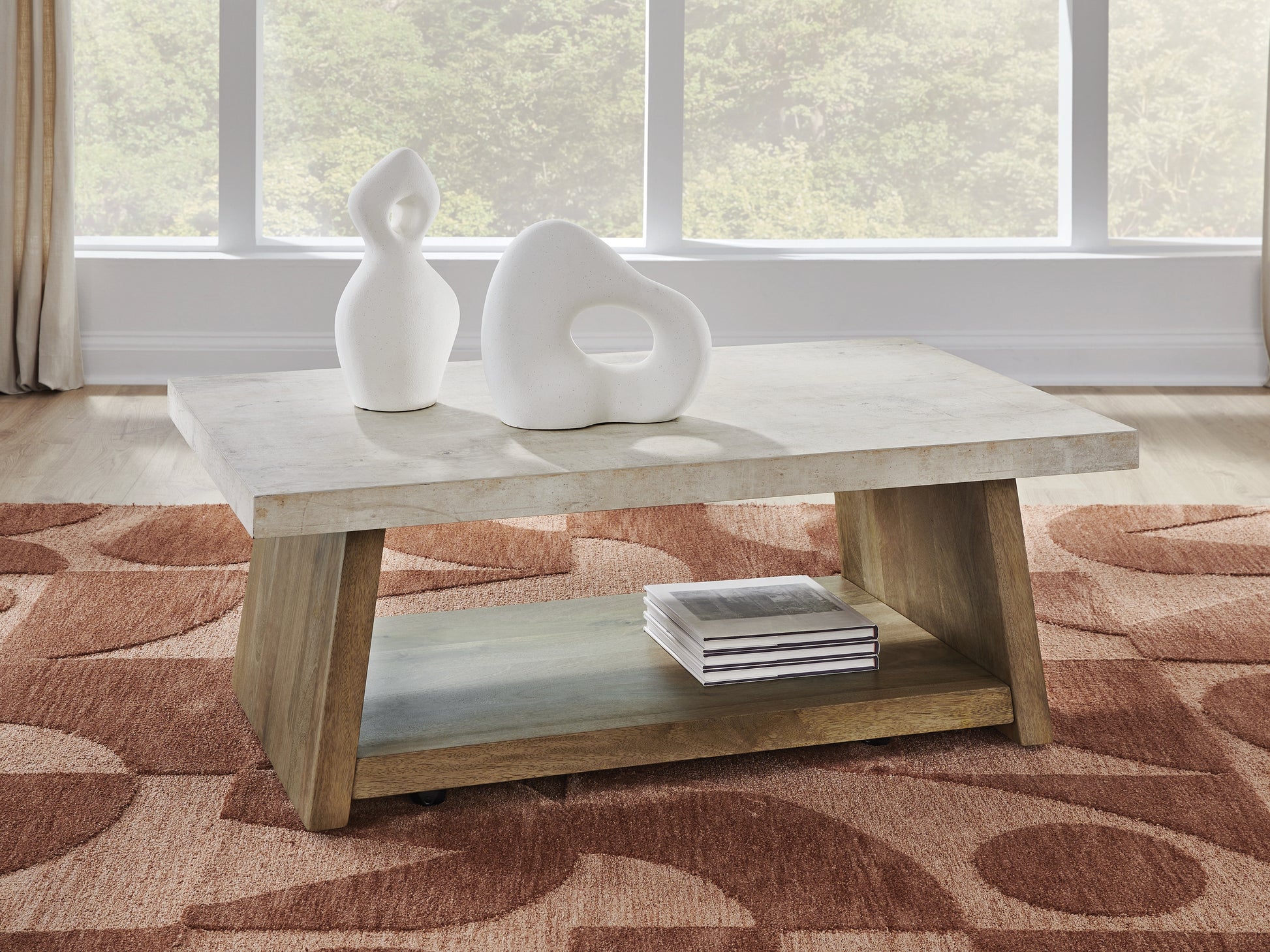 Lakeland Furniture Outlet - Ashley Furniture - Brendalhouse Coffee Table - Rectangular Cocktail Table - T642-1