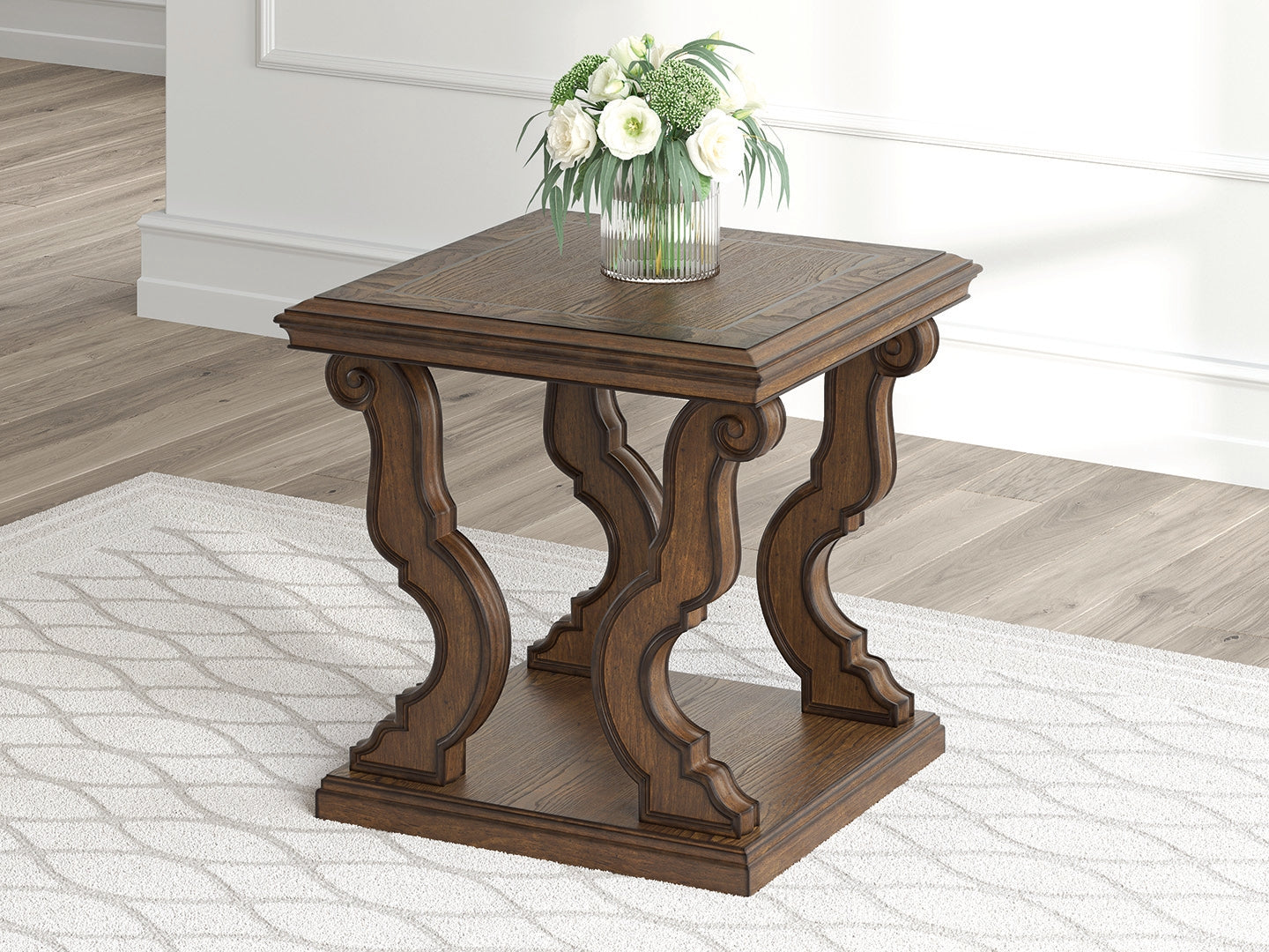 Lakeland Furniture Outlet - Ashley Furniture - Maylee End Table - Square End Table / Dark Brown - T647-2