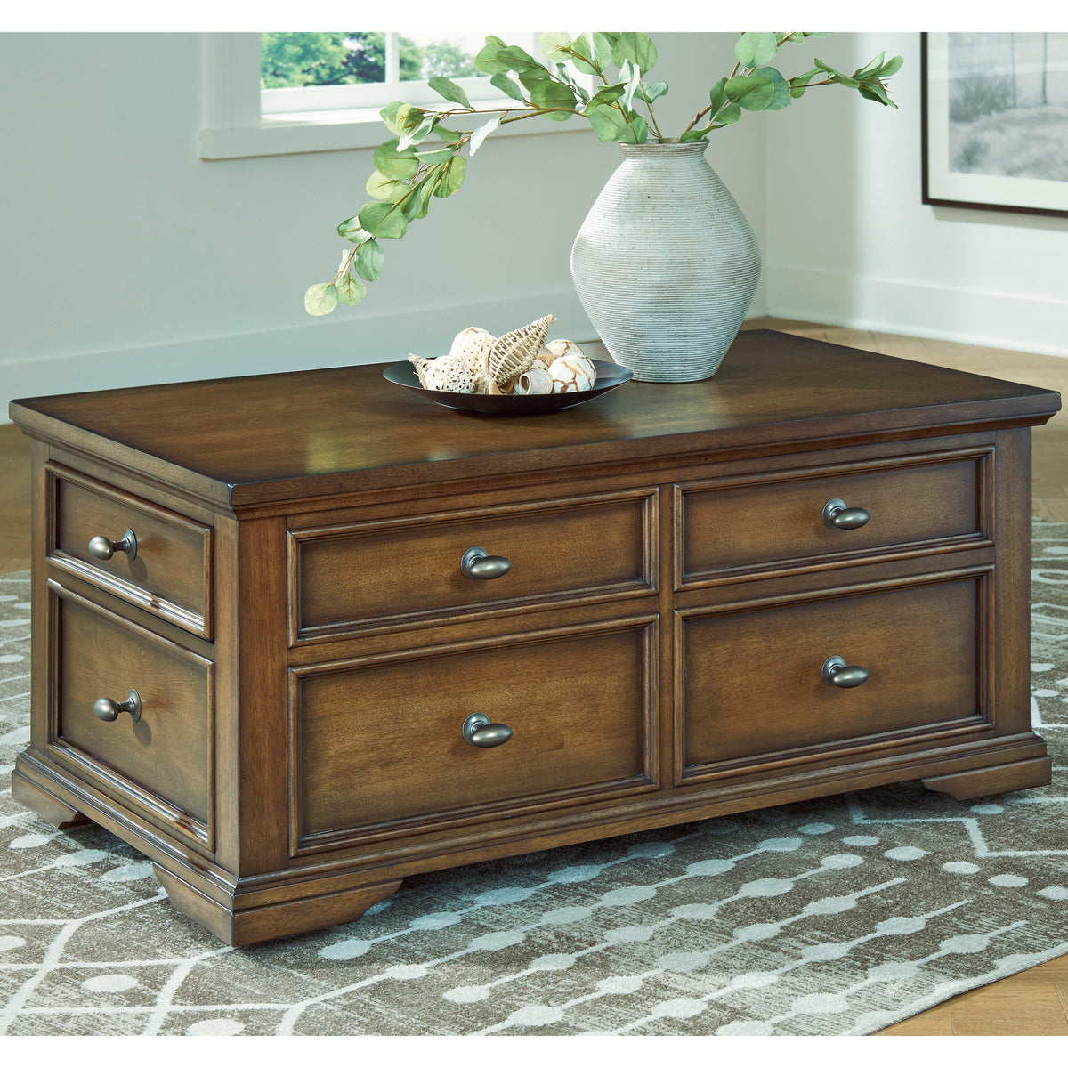 Lakeland Furniture Outlet - Ashley Furniture - Channley Lift-Top Coffee Table - Lift Top Cocktail Table - T649-20