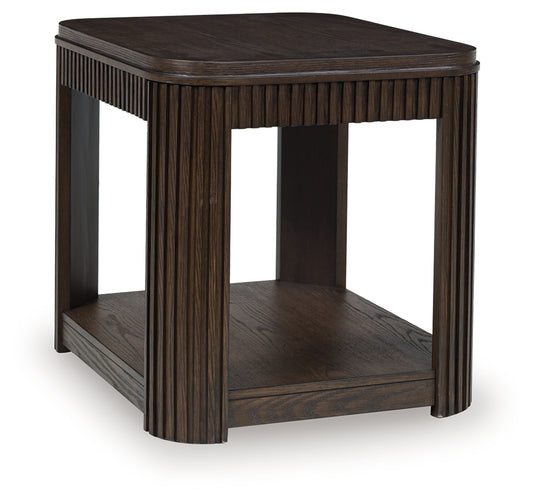 Lakeland Furniture Outlet - Ashley Furniture - Carlibrie End Table - Rectangular End Table / Warm Brown - T700-3