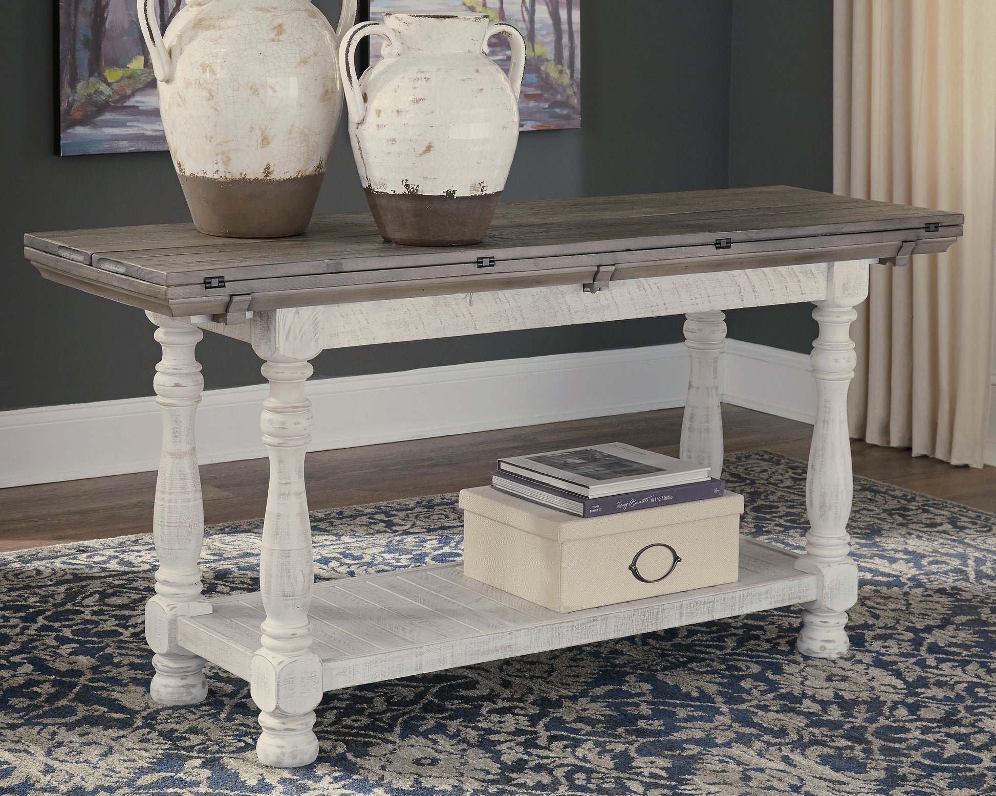 Lakeland Furniture Outlet - Ashley Furniture - Havalance Sofa/Console Table - Flip Top Sofa Table - T814-4