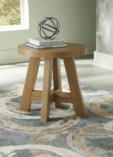 Oval End Table