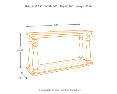 Mallacar Sofa/Console Table