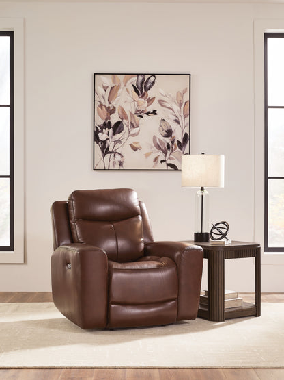 Lakeland Furniture Outlet - Ashley Furniture - Next Move Living Room - PWR Recliner/ADJ Headrest / Mahogany - PCU1210213