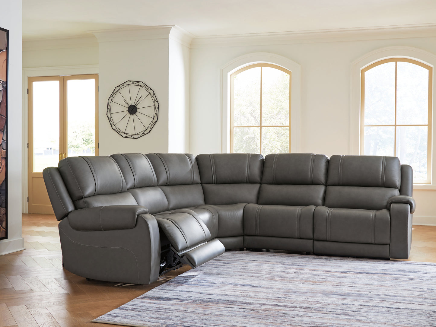 Lakeland Furniture Outlet - Ashley Furniture - 5Z - Pittson Sectional - 5-Piece Power Reclining Sectional - PCU12600S4