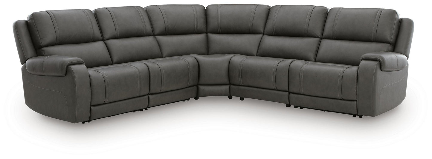 Lakeland Furniture Outlet - Ashley Furniture - 5Z - Pittson Sectional - 5-Piece Power Reclining Sectional - PCU12600S6