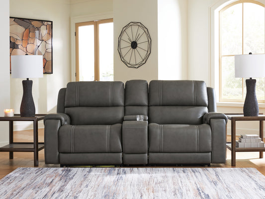 Lakeland Furniture Outlet - Ashley Furniture - 5Z - Pittson Sectional - 3-Piece Power Reclining Sectional Loveseat with Console - PCU12600S2