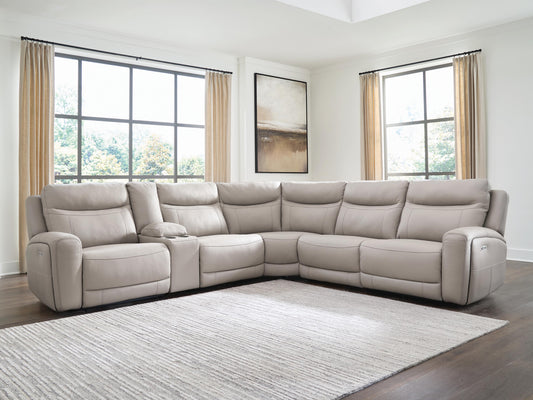 Lakeland Furniture Outlet - Ashley Furniture - Gravier Sectional - 6-Piece Power Reclining Sectional with Storage Console - U13300S5