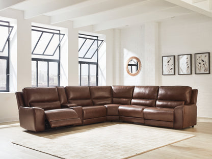 Lakeland Furniture Outlet - Ashley Furniture - DeepWakes Sectional - 6-Piece Reclining Sectional with Storage Console / Canyon - PCU62607S36