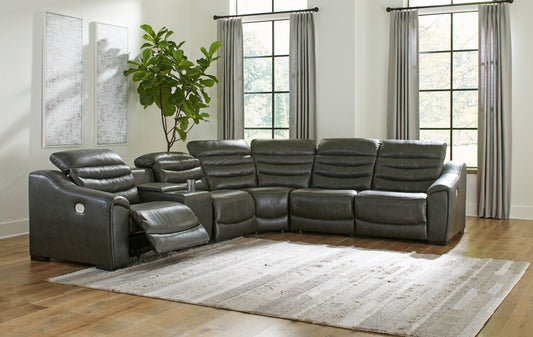Lakeland Furniture Outlet - Ashley Furniture - Center Line Sectional - 6-Piece Power Reclining Sectional - U63404S4