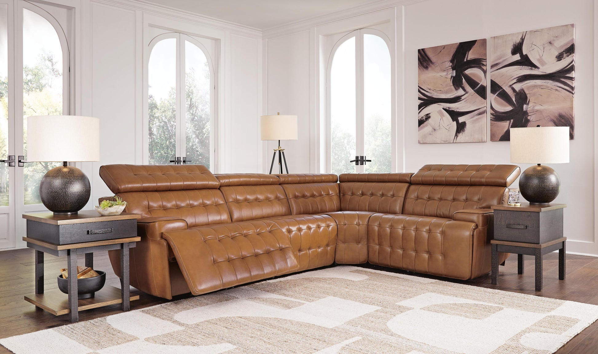 Lakeland Furniture Outlet - Ashley Furniture - Temmpton Sectional - 4-Piece Reclining Sectional / Chocolate - U92708S6