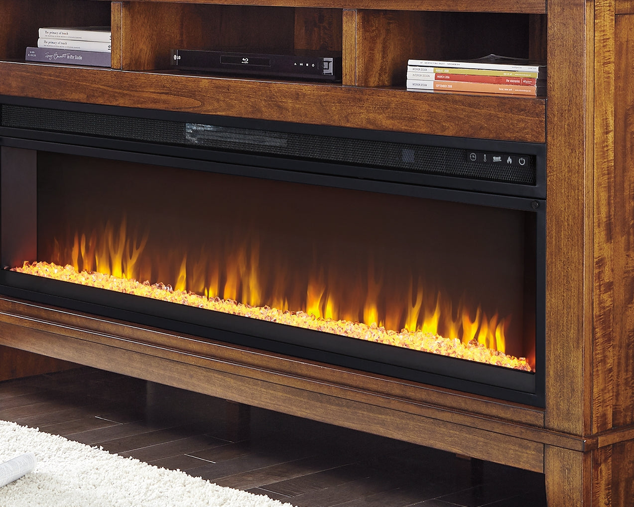 Lakeland Furniture Outlet - Ashley Furniture - Entertainment Accessories Electric Fireplace Insert - Electric Fireplace Insert / Black - W100-22
