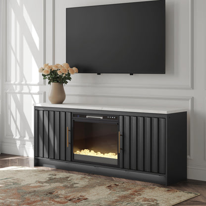 Lakeland Furniture Outlet - Ashley Furniture - Cadmori 63" TV Stand with Electric Fireplace - 63" TV Stand with Electric Fireplace - W2616W1