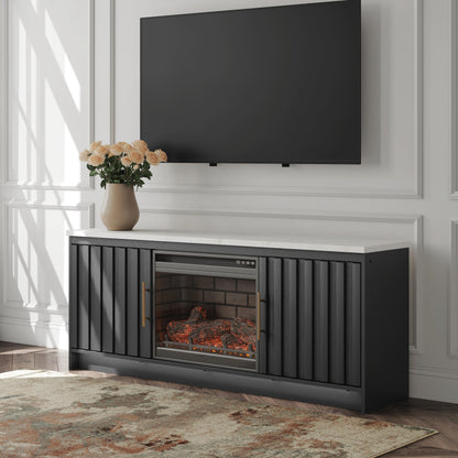 Lakeland Furniture Outlet - Ashley Furniture - Cadmori 63" TV Stand with Electric Fireplace - 63" TV Stand with Electric Fireplace - W2616W2
