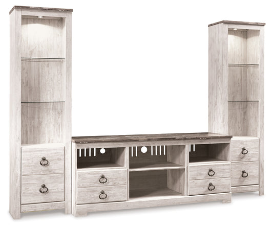 Lakeland Furniture Outlet - Ashley Furniture - Willowton 3-Piece Entertainment Center - 3-Piece Entertainment Center - W267W16