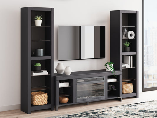 Lakeland Furniture Outlet - Ashley Furniture - Cayberry 3-Piece Entertainment Center with Electric Fireplace - 3-Piece Entertainment Center with Electric Fireplace - W2721W2