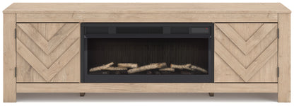 Cayboni 71" TV Stand with Electric Fireplace