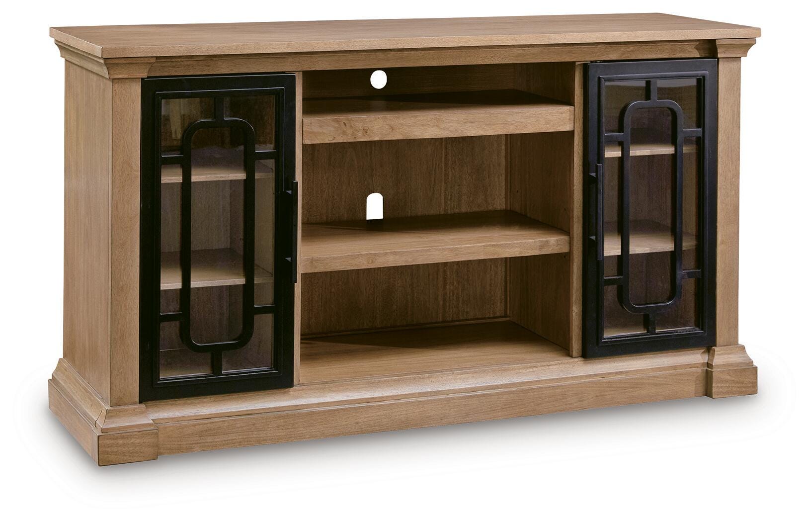 Lakeland Furniture Outlet - Ashley Furniture - Wittenmyer TV Stand - 72" / Natural/Black - W794-68