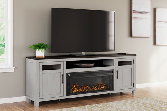 Lakeland Furniture Outlet - Ashley Furniture - Darborn 88" TV Stand with Electric Fireplace - 88" TV Stand with Electric Fireplace - W796W1